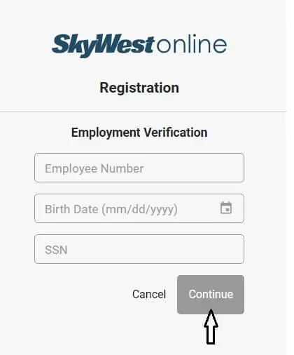 SkyWestonline Registration