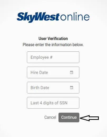 skywestonline forgot password