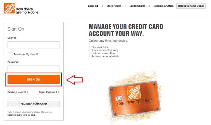 MyHomeDepotAccount login