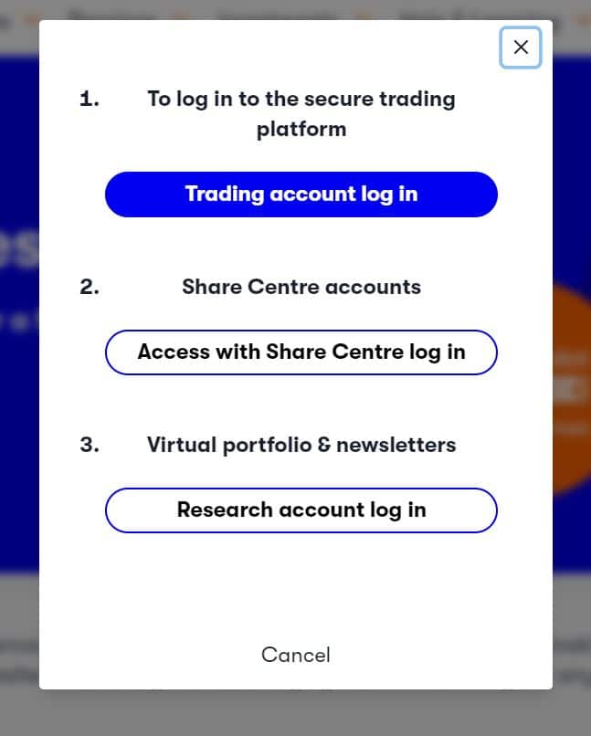 interactive investor login portal