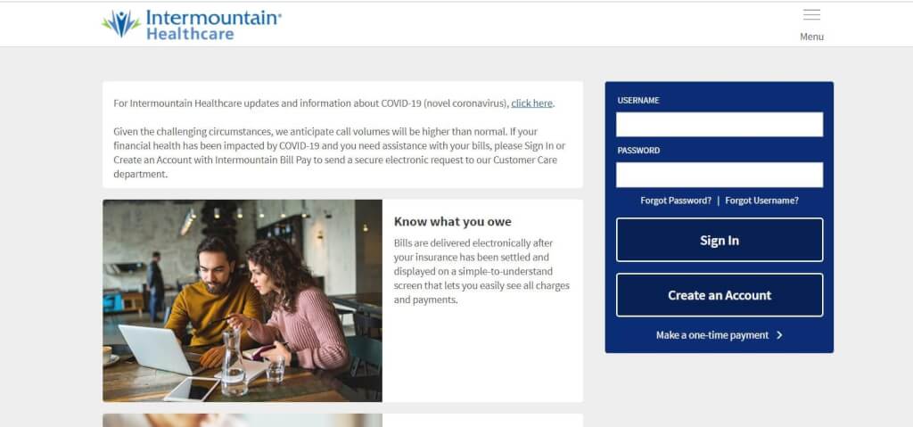 Intermountain Bill Pay Login At Www intermountainbillpay 