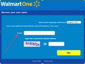 recover walmartone username