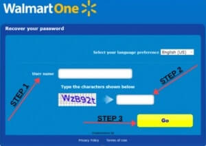 recover walmartone password