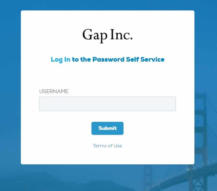 Gap Portal Login Password Reset Steps