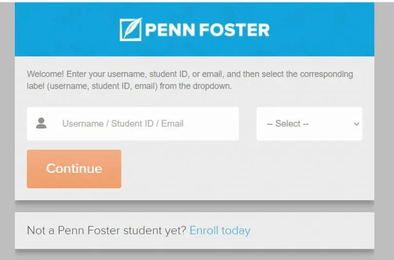Penn Foster Student Login at Login.pennfoster.edu – Student Center