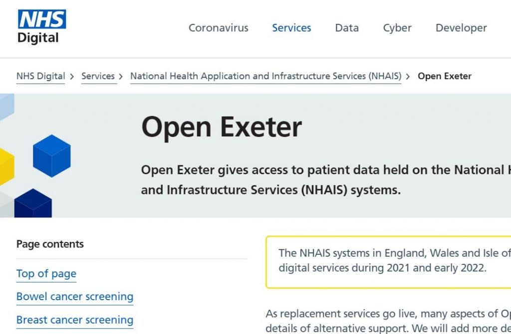 open exeter login