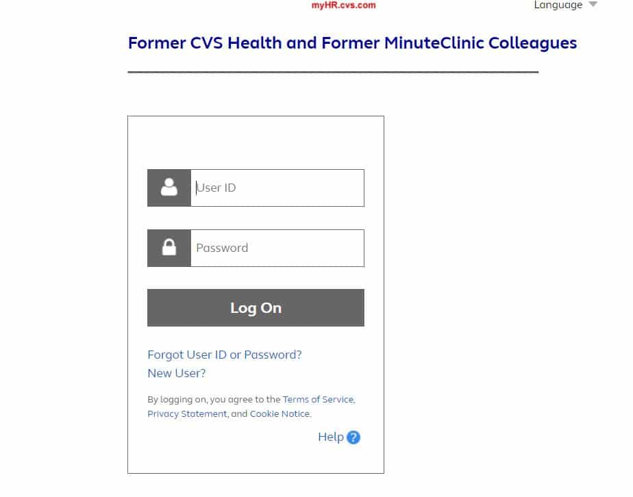 MyHR CVS Login