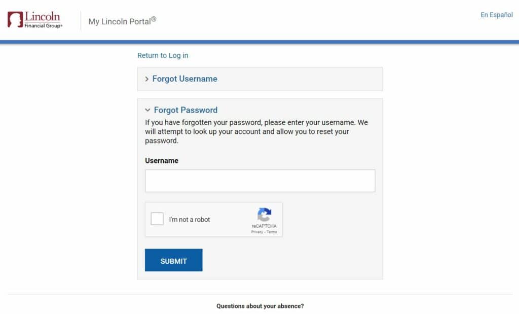 Mylincoln Portal Login Password Reset Process