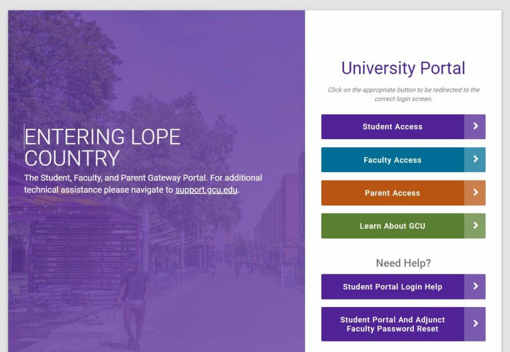 My GCU Edu Student Portal