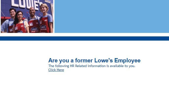 MyLoweslife.com Former Employee Portal
