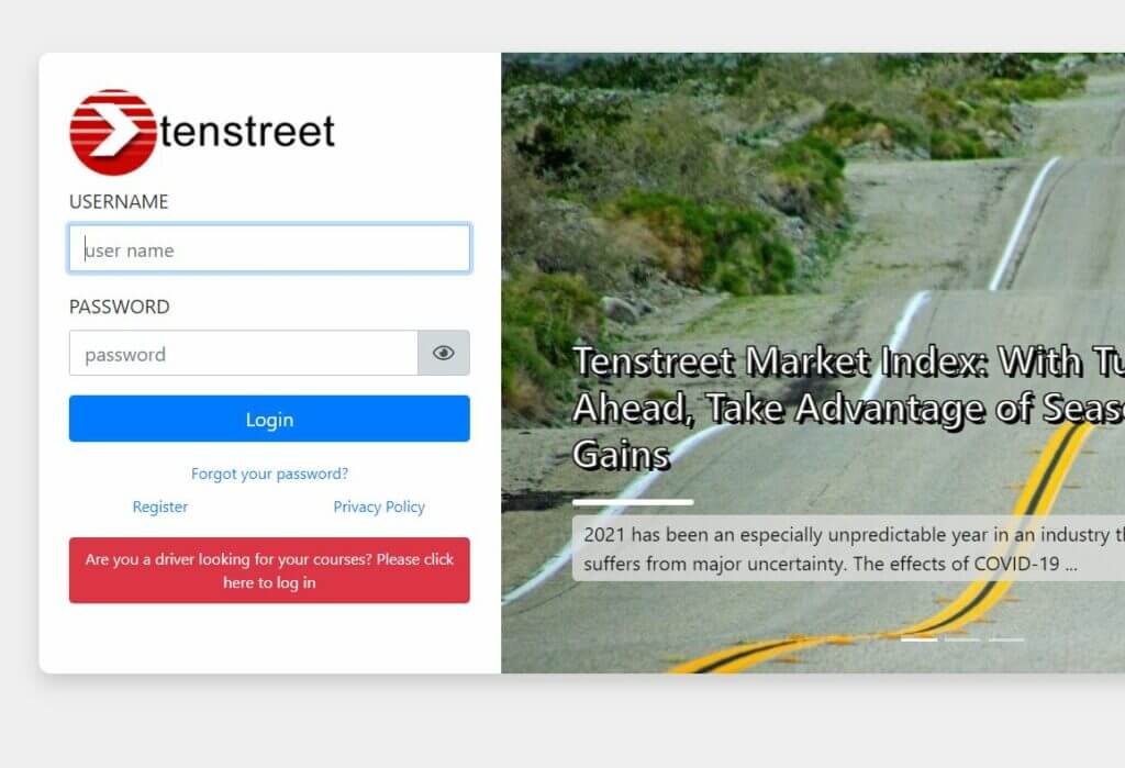 Tenstreet Login