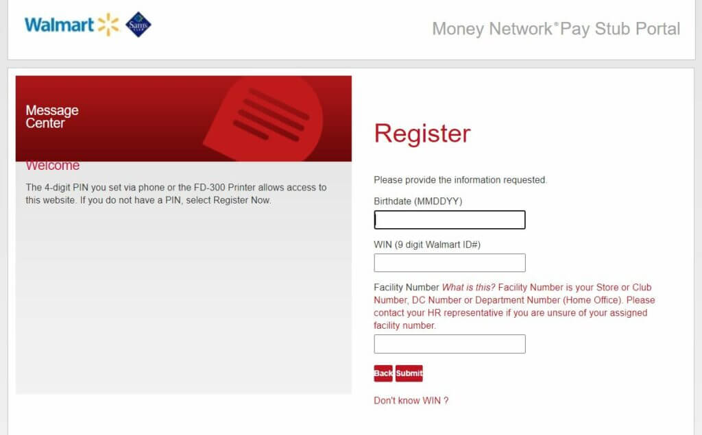 Walmartone Associate Paystub Portal Account Registration