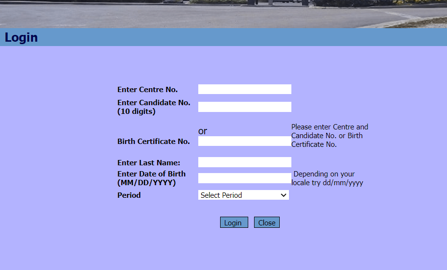 CXC Student Portal Login