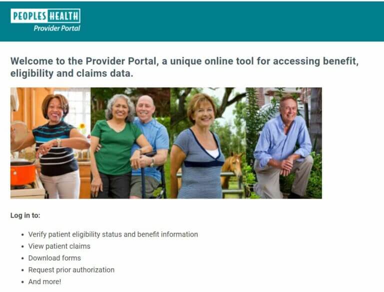 Peoples Health Provider Portal