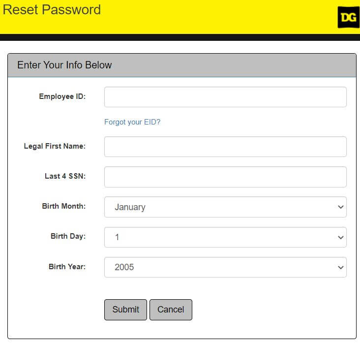 Dgme Employee Login Portal Password Reset