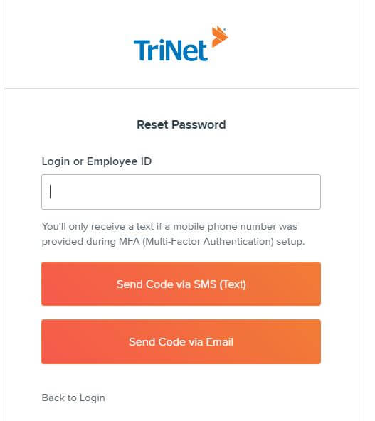 HrPassport TriNet Portal Password Reset