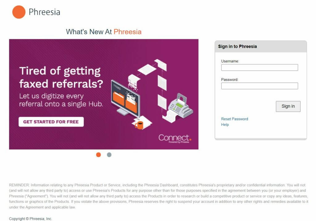Phreesia Login