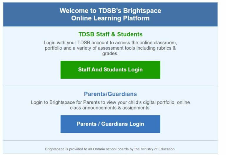 TDSB eLearning Login Toronto DSB 2023 » Employee Login Portals