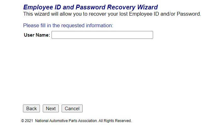 TBC Corporation Employee Portal Login Password Reset