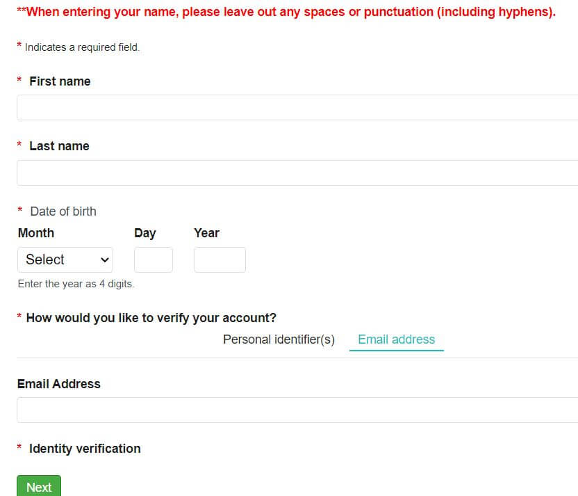Evergreen My Navigator Patient Portal Account Registration