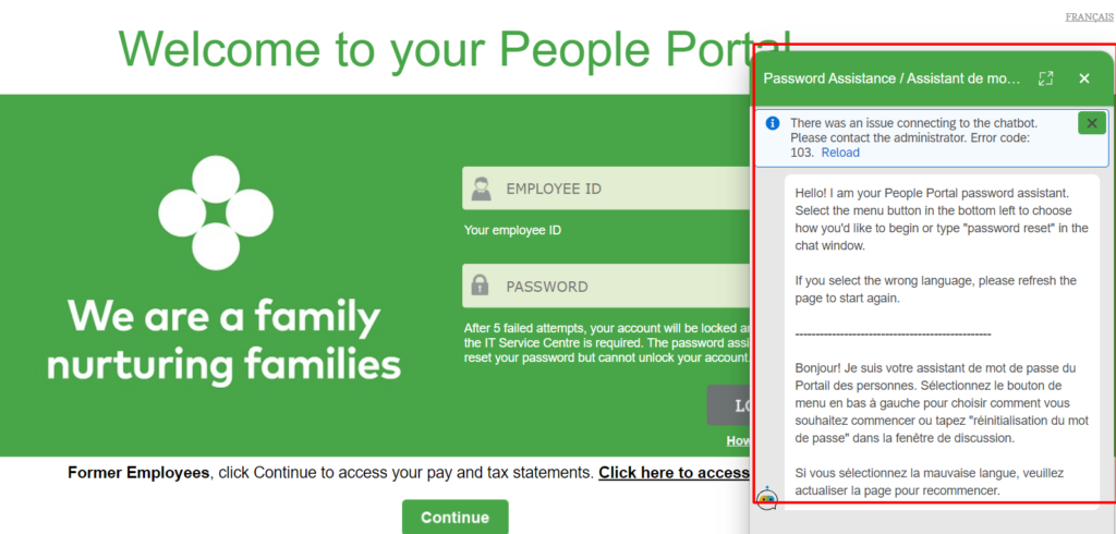 Sobeys Employee Portal Login Password Reset Steps