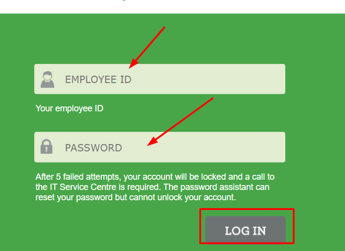 Sobeys Self Service Portal Login Steps