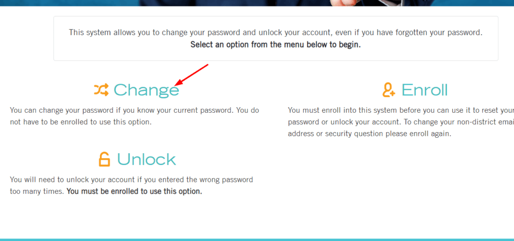 SD36 ESS Portal Password Reset Steps