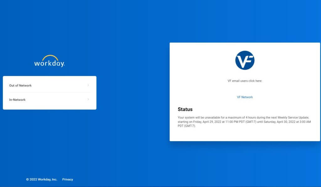 Workday VFC Login VF Corporation Portal » Employee Login Portals