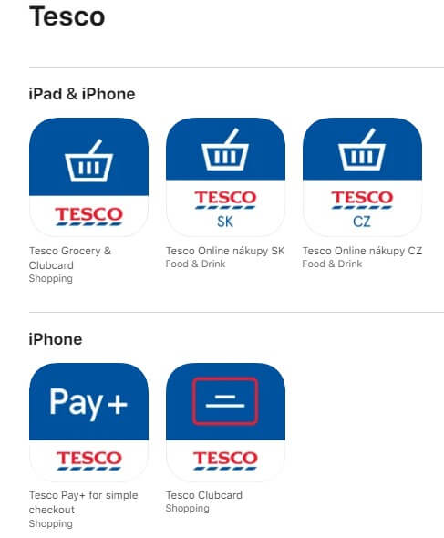 Tesco App for iPad & iPhone