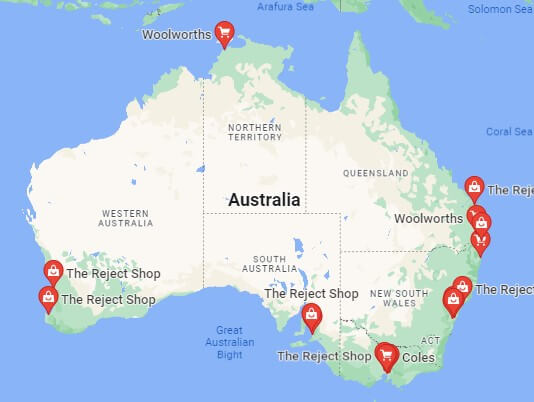 Tesco Super Stores near Australia