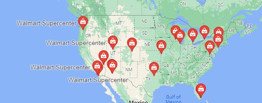 Walmart Locations Near USA