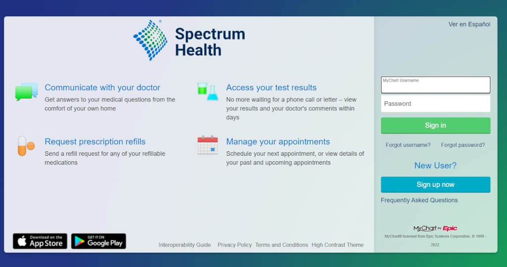 Spectrum Health Patient Portal
