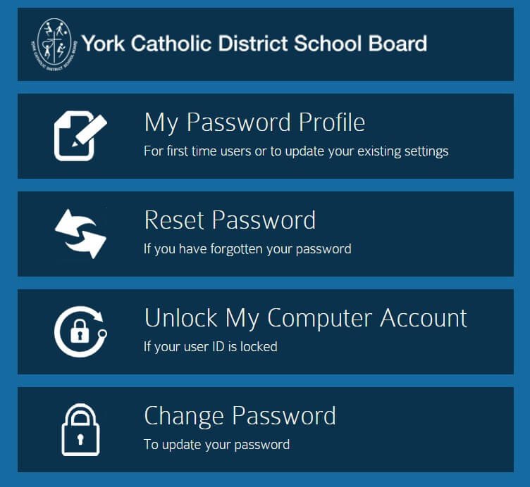 Ycdsb Staff Self -Serivce My Portal Login Password Reset