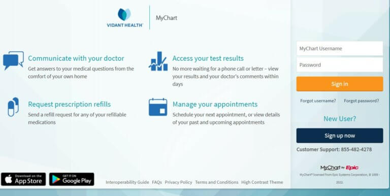 Vidant Patient Portal – MyChart Login | ECU Health