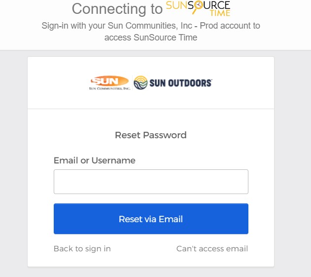 Sun Employee Portal Login Password Reset Process