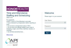 Honorhealth Staff Member Self Service Portal